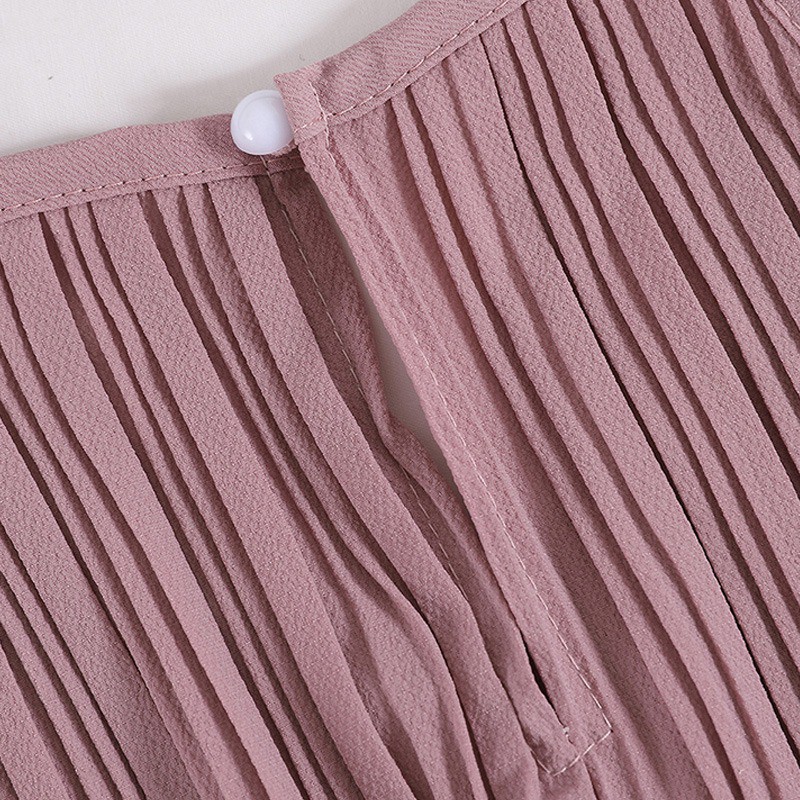 Áo chiffon sát nách màu trơn thiết kế thanh lịch