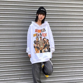 Áo hoodie IELGY dáng rộng in họa tiết nhân vật phong cách hàn quốc hip hop thời trang dành cho nữ