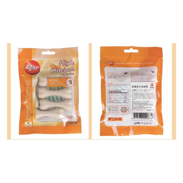 Xương gặm Orgo phô mai sạch răng cho Chó - Pet shop Uytinpro