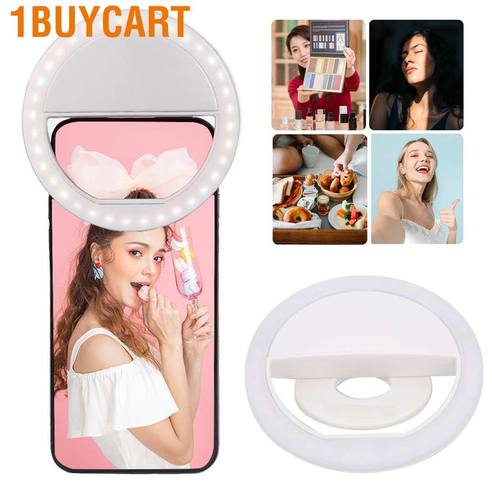 1 Đèn Led Dạng Vòng Hỗ Trợ Chụp Ảnh Selfie