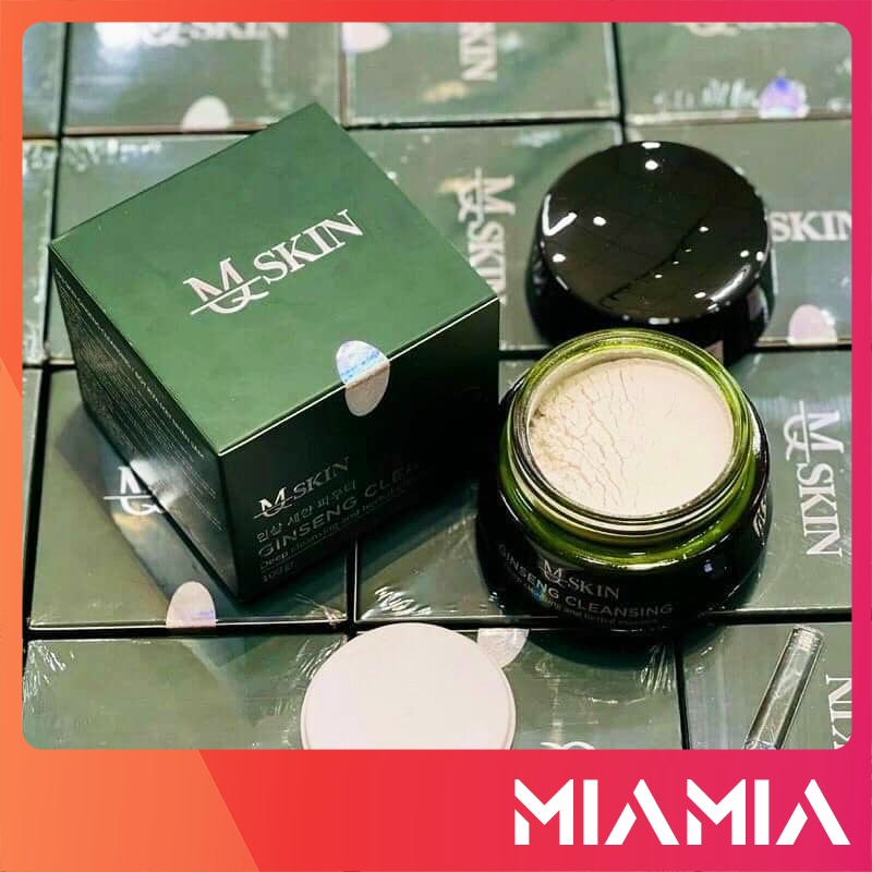 Bột Rửa Mặt Nhân Sâm MQ Skin chính hãng - Sữa rửa mặt Ginseng Cleansing MQskin - 8936117150388