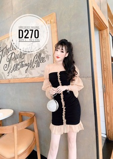 Bigsize Đầm body nhúng D270