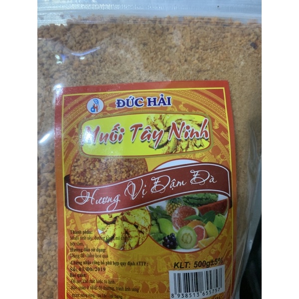 Muối tôm Tây Ninh Đức Hải 500g hạt to siêu ngon