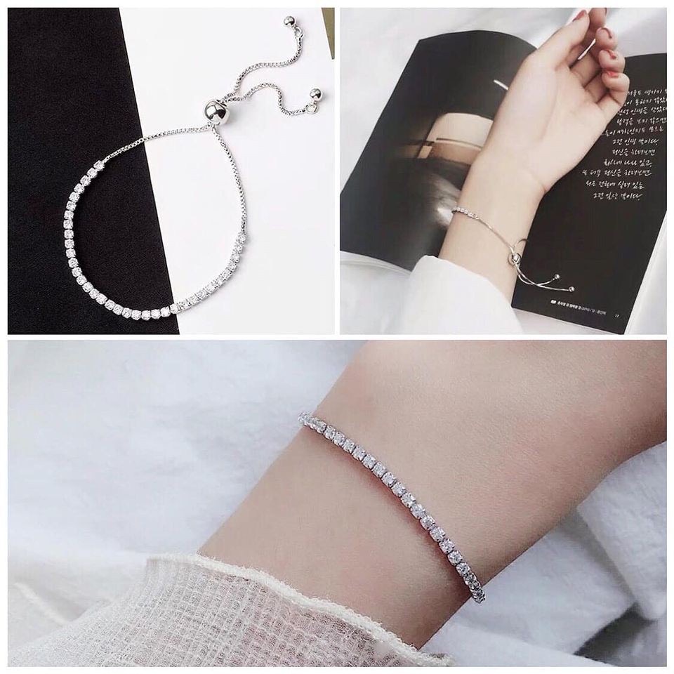 Lắc tay dải đá chốt bi rút mẫu mới thanh lịch