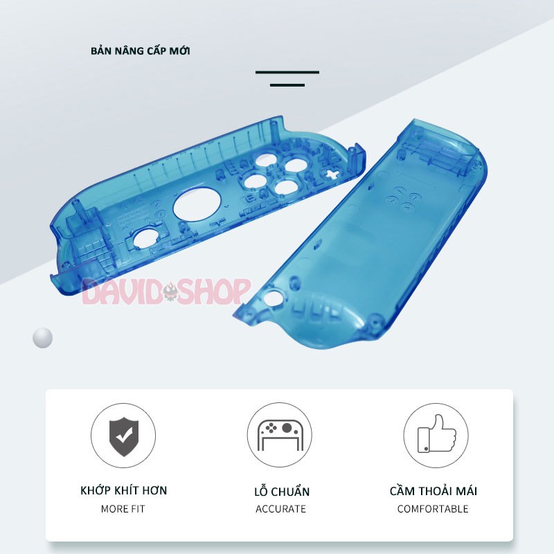 Vỏ Joy-Con trong suốt nhiều màu cho Nintendo Switch