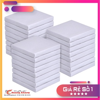 Combo 5 khung toan vẽ, vải vẽ tranh, căng sẵn trên khung gỗ , dùng để vẽ màu nước , màu acrylic kích thước 20cm x 20cm
