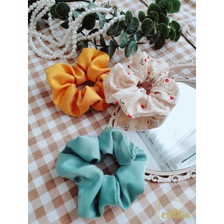 Dây buộc tóc scrunchies vải lụa ngọc trai| SC02-PAN