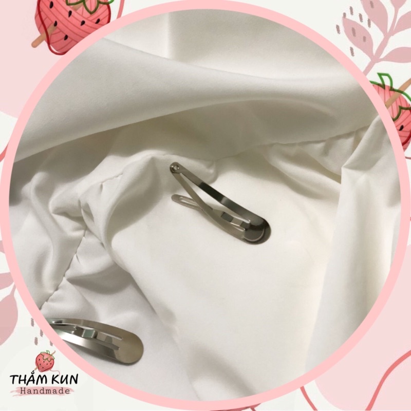 10 chiếc phôi kẹp tóc handmade 4cm hình giọt nước