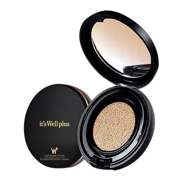 Kem Phấn Nước Trang Điểm Mềm Mượt Và Dưỡng Trắng Da Snail Calendula 333 Gold CC Cushion SPF 50+/PA+++ Essence | BigBuy360 - bigbuy360.vn