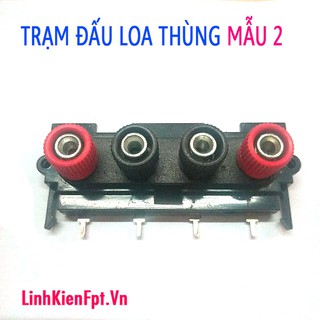Trạm đấu loa thùng 4 cổng - Mẫu 2