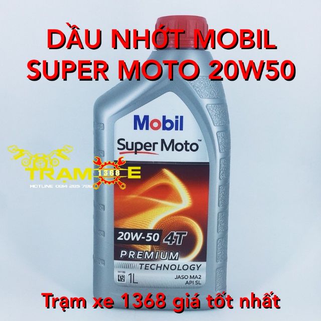 DẦU NHỚT MOBIL 20W50 SUPER MOTO DÀNH CHO XE SỐ, DẦU NHỚT XE MÁY NHẬP KHẨU