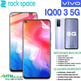 Miếng dán PPF vivo iQOO 3 5G cao cấp rock space hydrogel trong suốt bảo vệ mắt, dán màn hình/ mặt lưng điện thoại - HTN