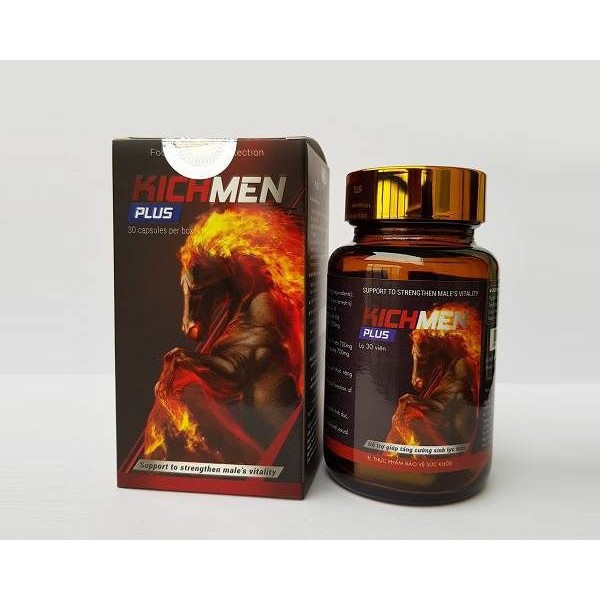 Viên Uống Kichmen Plus - Tăng Cường Sinh Lý, Kéo Dài Cuộc Yêu - Tặng Kèm BCS (che tên khi giao)