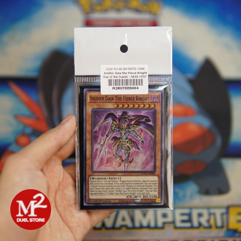 Lá bài Yugioh ROTD-EN004 Soldier Gaia The Fierce Knight - Super Rare - Đóng gói theo tiêu chuẩn M2SCCQ-Lite