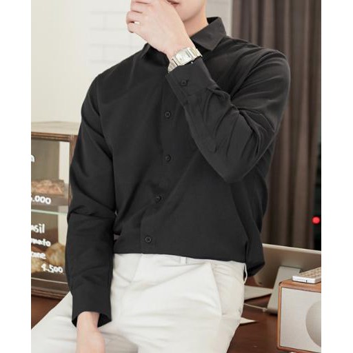 Áo sơ mi nam dài tay màu xanh vỏ đậu | BigBuy360 - bigbuy360.vn