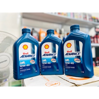 Dầu Nhớt Shell Advance 4T AX7 1L 10W40 Synthetic Based chính hãng