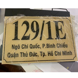 BẢNG HIỆU CÔNG TY MÀU VÀNG ĐỒNG KT 20x30 cm