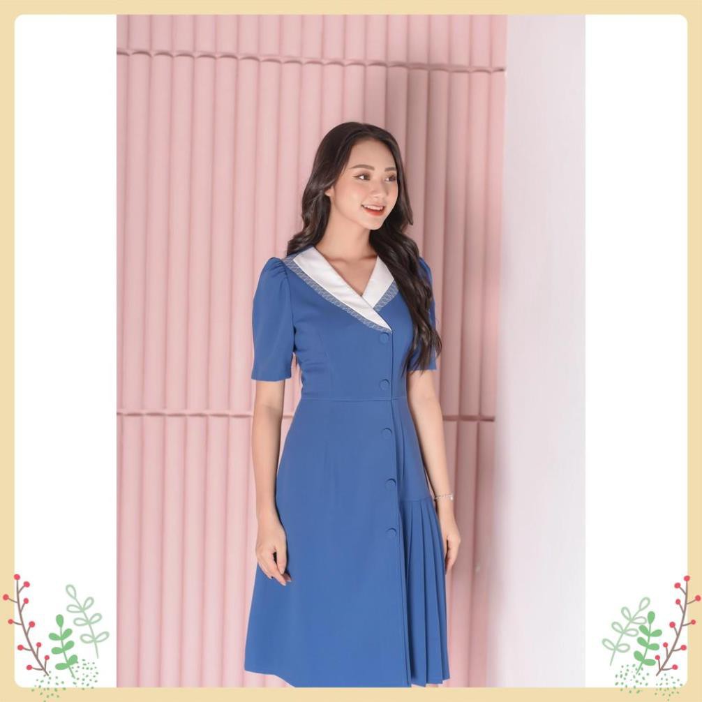 Đầm Dự Tiệc Lury Nữ, Váy Thiết Kế Dáng Xòe Cổ Trắng Phối Ren, Vải Cao Cấp, Form Chuẩn Tôn Dáng, Mặc Siêu Xinh V106 | BigBuy360 - bigbuy360.vn