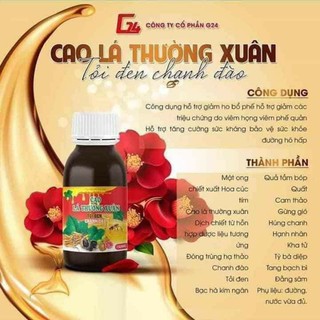 Combo 5 cao lá thường xuân tỏi đen chanh đào