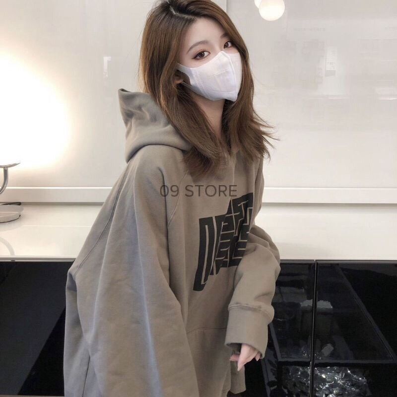 Áo hoodie nâu, áo nỉ có mũ phong cách Hàn Quốc | BigBuy360 - bigbuy360.vn