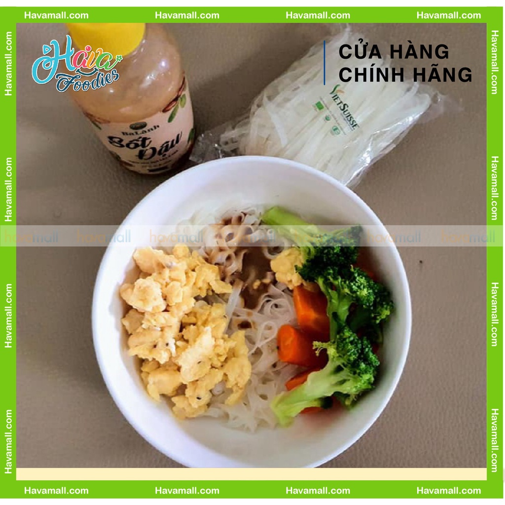 [HÀNG CHÍNH HÃNG] Phở Gạo Ăn Liền Hữu Cơ VietSuisse 15 Gói x 60gr – Organic Instant Rice Noodles