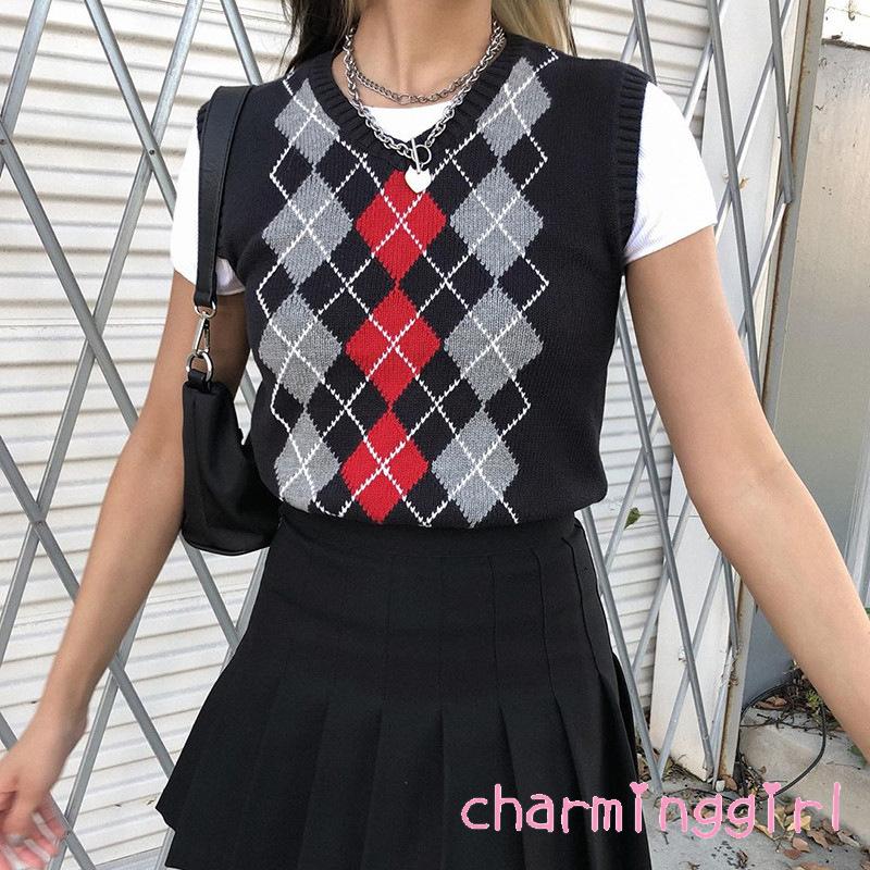 Áo Len Nữ Không Tay Cổ Chữ V Thời Trang Quyến Rũ | BigBuy360 - bigbuy360.vn