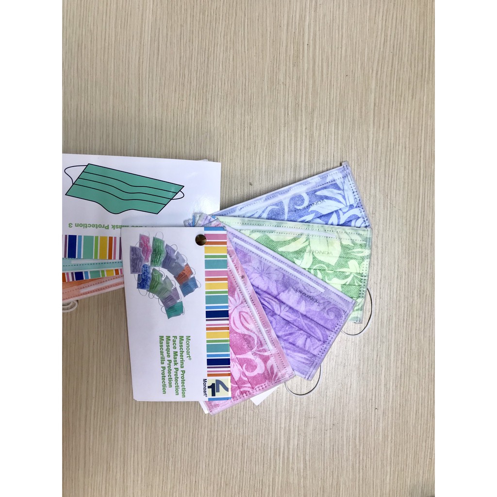 [ANE_VLNK]-Khẩu trang Euronda 3 lớp tiêu chuẩn châu Âu họa tiết hoa các màu | BigBuy360 - bigbuy360.vn