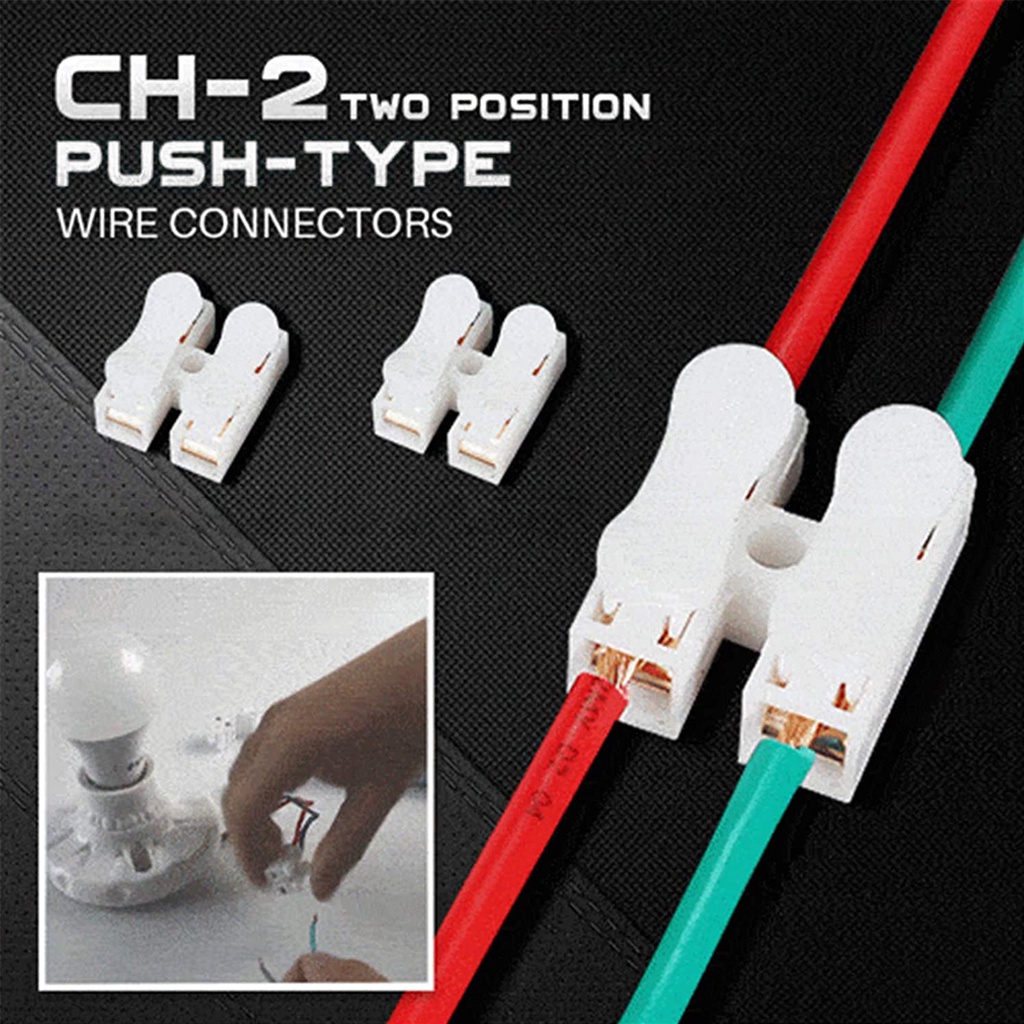 Bộ 20 Cút Nối - 20 Đầu Nối Dây Điện Nhanh CH-2 240V