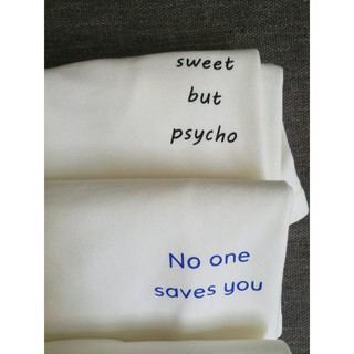 Áo thun unisex cotton 100% in chữ Sweet but psycho