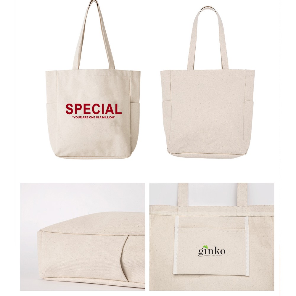 Túi Vải Tote Ginko Unisex Phong Cách Hàn Quốc In Hình YOU ARE SPECIAL K05