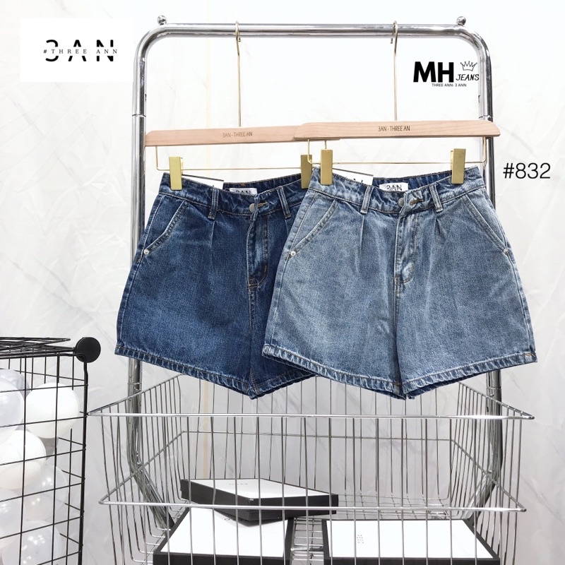 Quần Bò Jeans Sooc Nữ 3AN Bò Cao Cấp