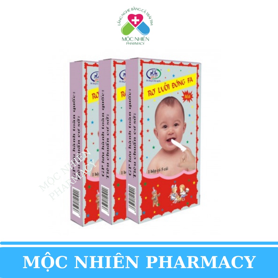 Rơ Lưỡi Cho Bé, Rơ Lưỡi Đông Pha 3 Con Nai, Gạc Rơ Lưỡi Đông Pha, Hộp 5 Chiếc, Mộc Nhiên Pharmacy