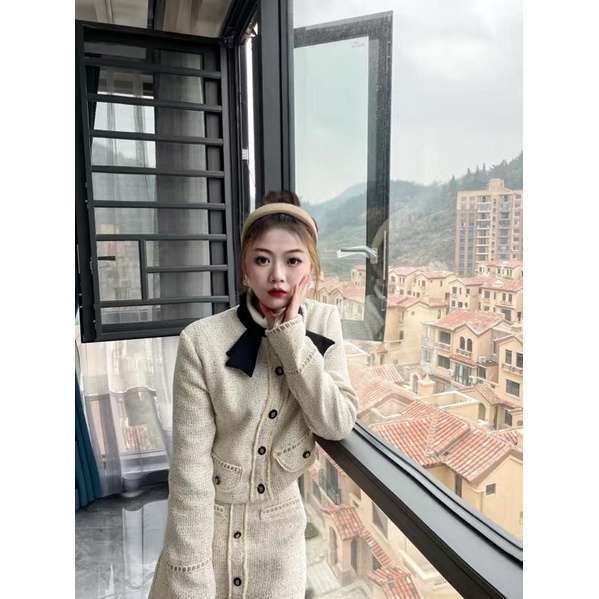 Set dạ tweed QCCC siêu xinhh cho nữ