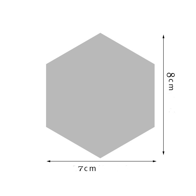 1 Miếng Gương dán tường hình lục giác 3D hiệu ứng gương dùng trang trí phòng khách