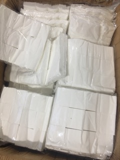 Bông cắt sẵn mỏng 1 lớp, loại đẹp(6x7cm)