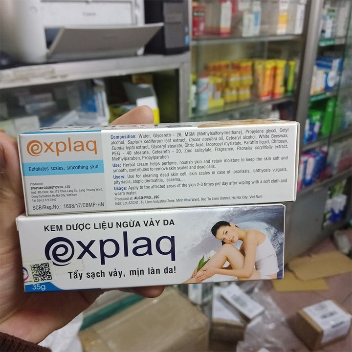 Kem Ngừa Vảy Da Explaq (Tuýp 35g) - Giúp Dưỡng Da Và Làm Sạch Tế Bào Da Chết - Victory Pharmacy