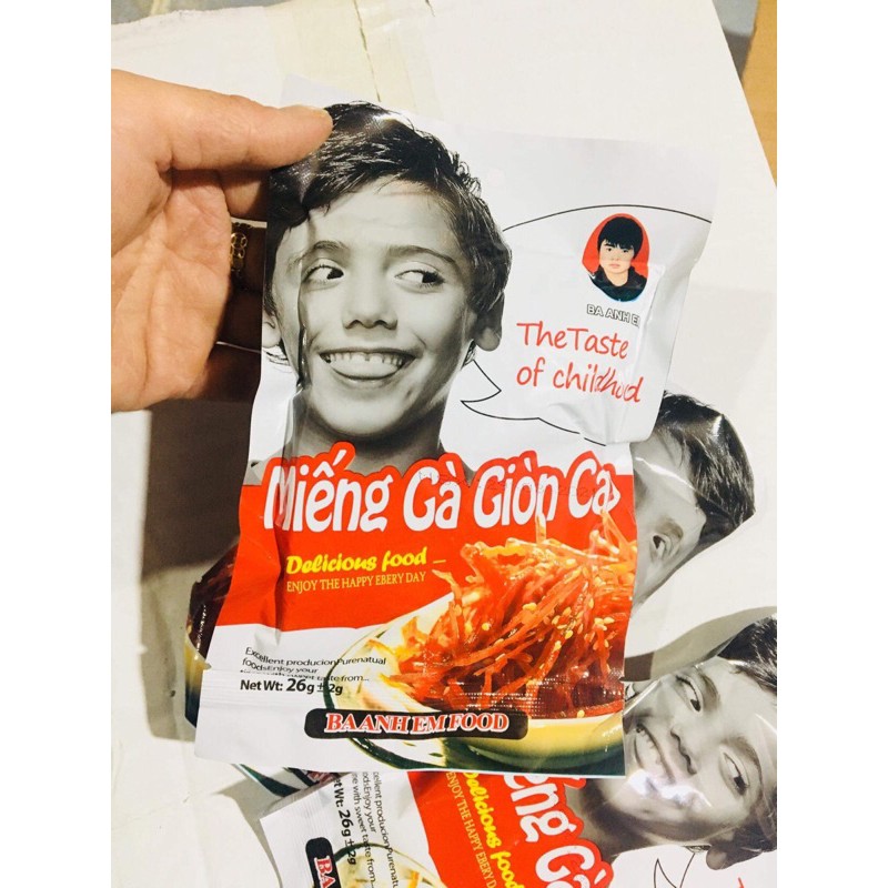 Snack miếng gà giòn cay
