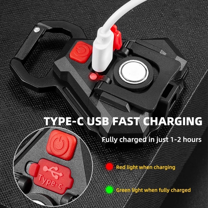 Đèn LED COB Mini Cầm Tay Từ Tính Tiện Dụng Cho Hoạt Động Cắm Trại Ngoài Trời