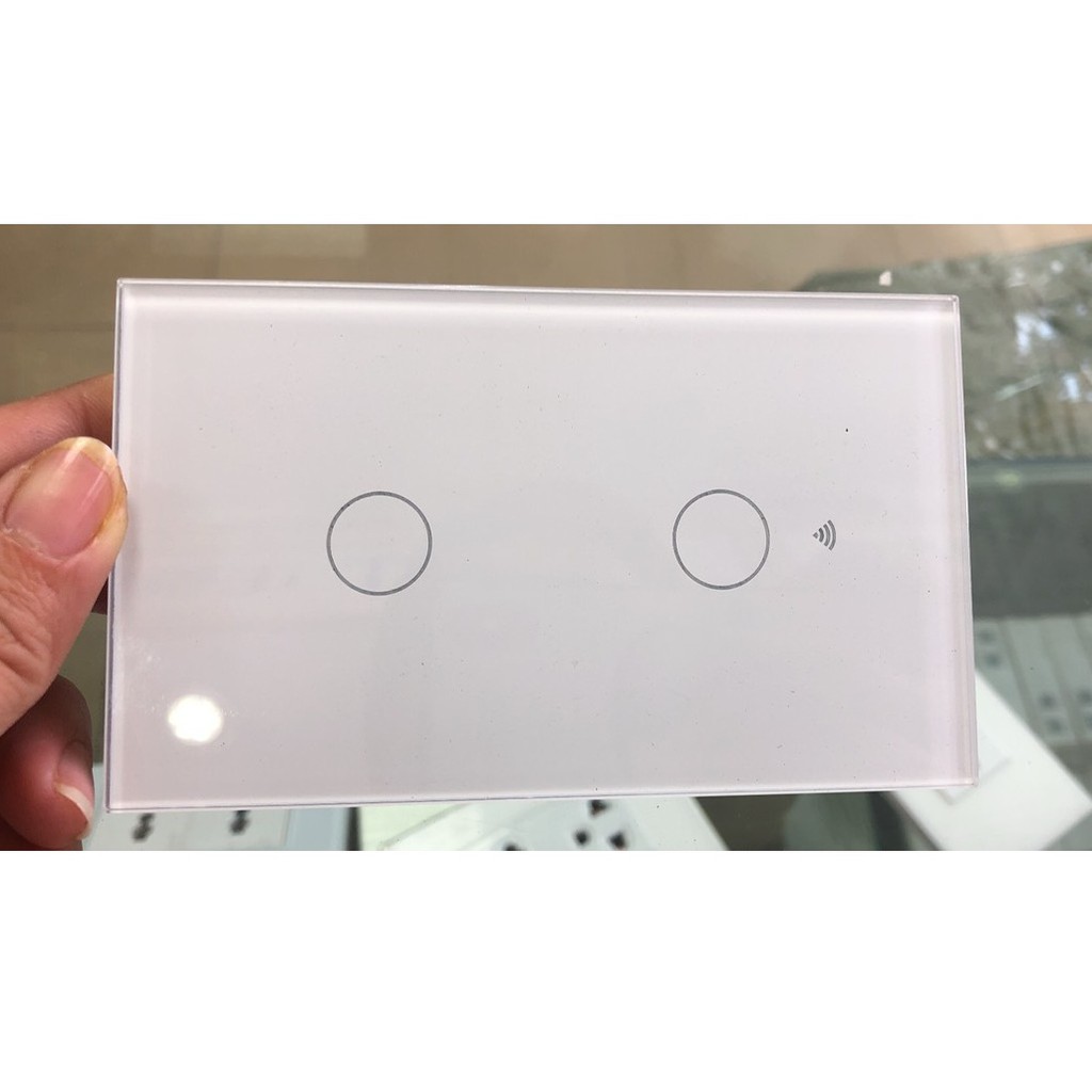 Công Tắc Wifi Smart Switch (Công Tắc Cảm Ứng Âm Tường 2 Kênh Điều Khiển) ,app Smart Life,TUYA