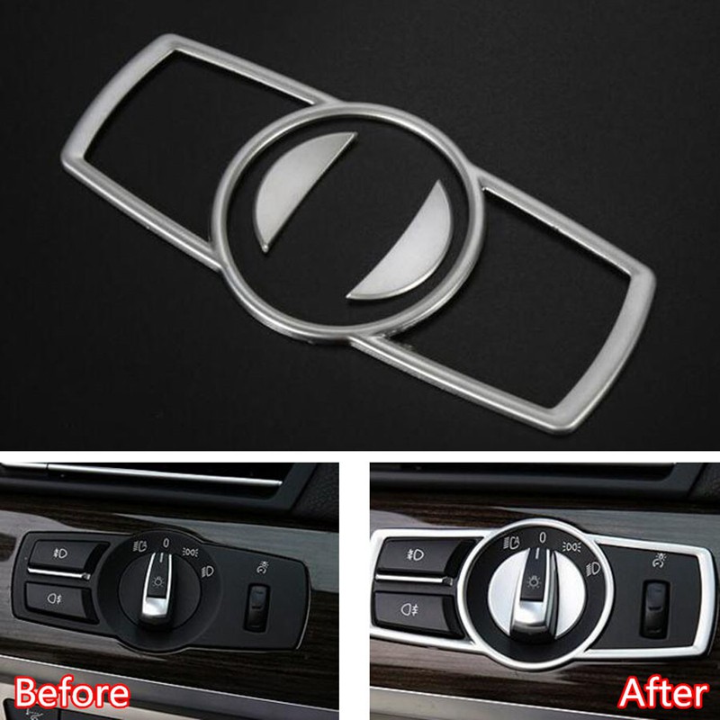 Khung Ốp Công Tắc Đèn Pha Xe Ô Tô Bmw 5 Series F10 2011-2014