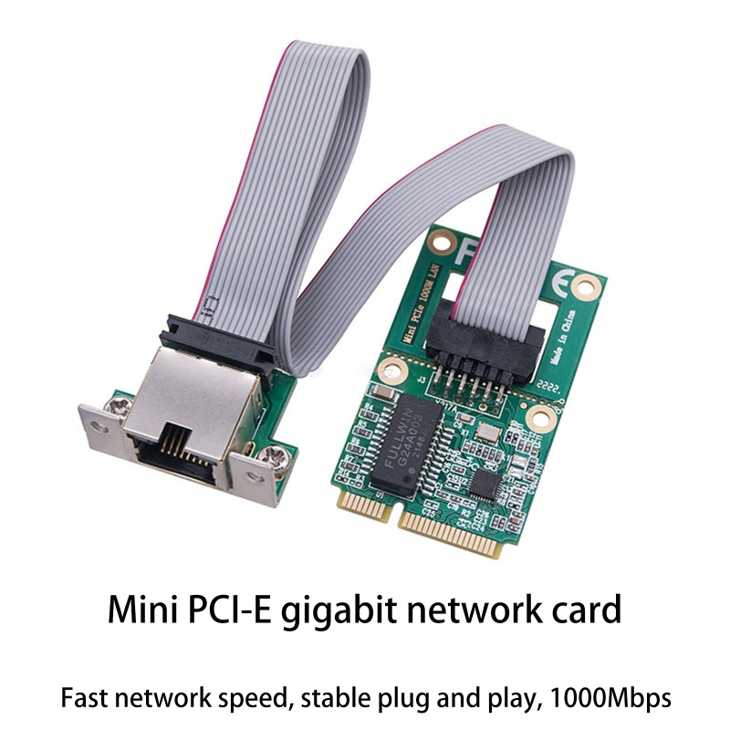 Won Mini PCIE  Card Compatible With PCI-E Ethernet Rj45 Adapter Driver- Free