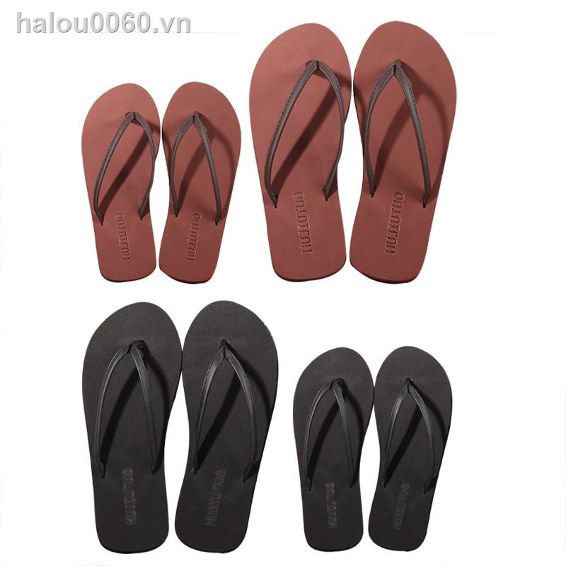 ✿Ready stock✿  Simple flip flops Couple Men and women summer non-slip flat bottom fashion sandals slippers Outer wear beach shoes Seaside