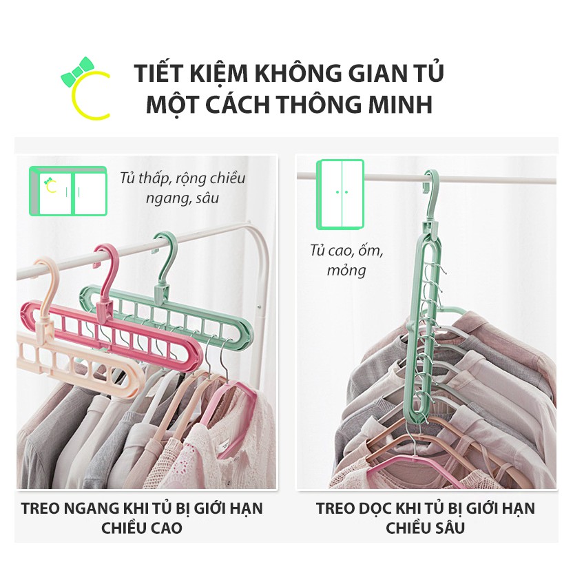 Móc treo thông minh xoay 360 độ tiết kiệm không gian tủ quần áo - CMPK103