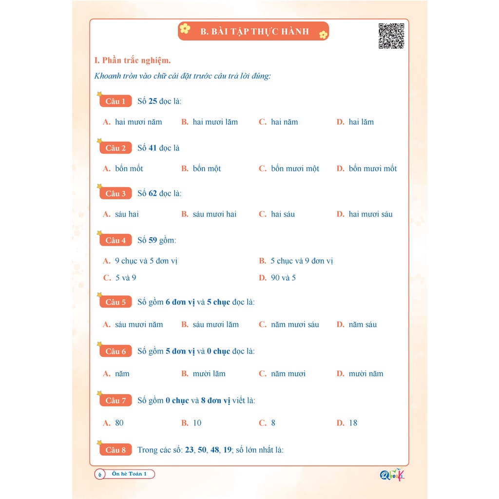Sách Combo Ôn Hè Toán Và Tiếng Việt 1 - Dành Cho Học Sinh Lớp 1 Lên Lớp 2 - BẢN QUYỀN