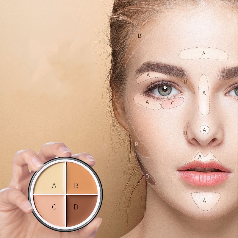 [Hàng mới về] Kem che khuyết điểm chống thấm nước kiềm dầu lâu trôi dưỡng ẩm trang điểm tự nhiên cho nữ