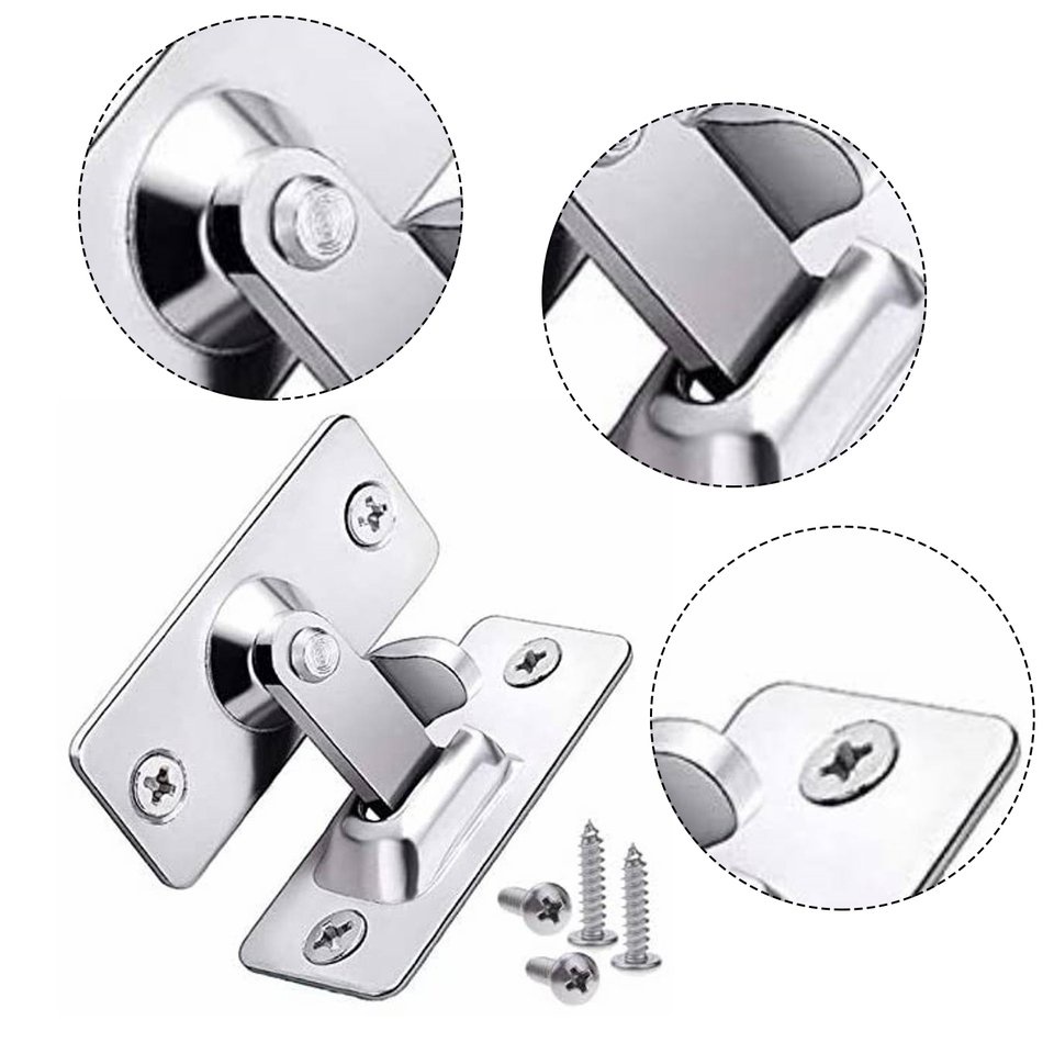 Chốt cửa Chốt 90 độ Rắn 304 Khóa bằng thép không gỉ Bảo mật Hardwar
