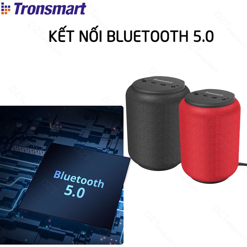 Tronsmart Element T6 Mini  | CHÍNH HÃNG | Loa Bluetooth 5.0 ngoài trời chống thấm nước IPX6 15W chơi nhạc lên tới 24 giờ