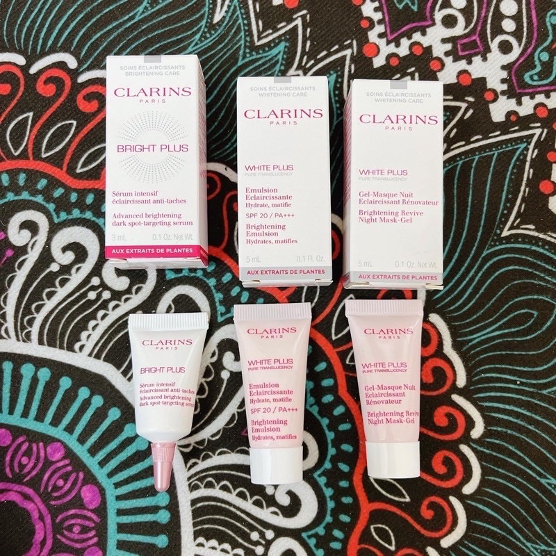 Bộ Dưỡng Da Clarins : Trắng Da , Mờ Nám ( 3 tuýp )