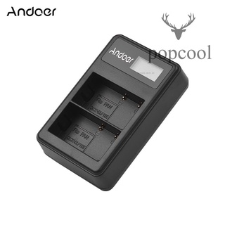 Bộ sạc pin kép andoer lcd2-blf19 lcd cho máy ảnh panasonic lumix gh3 gh4 gh5 dmc-gh3 dmc-gh4 dmc-gh5