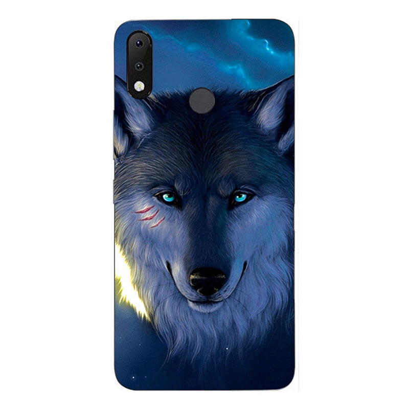 Ốp điện thoại silicon in hình sói cho Itel S33/LB6 S33